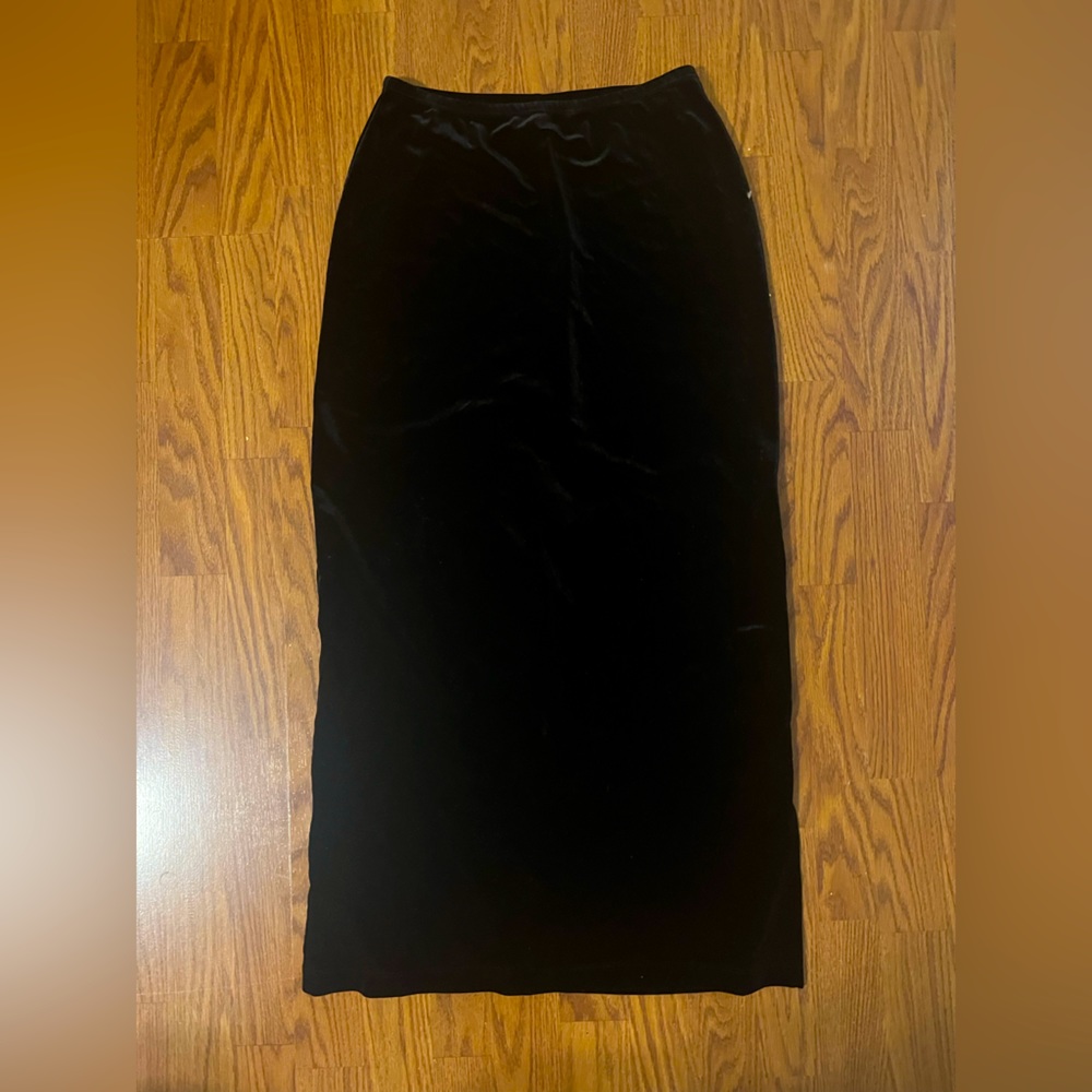 Vintage Velvet Midi Skirt
